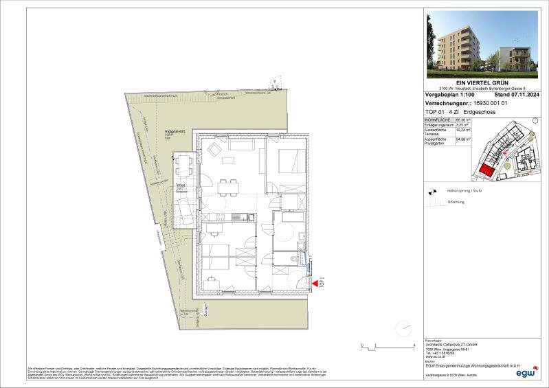 ERSTBEZUG 4-Zimmer-Wohnung mit Terrasse und Garten, Top 1 /  / 2700 Wiener Neustadt / Bild 5