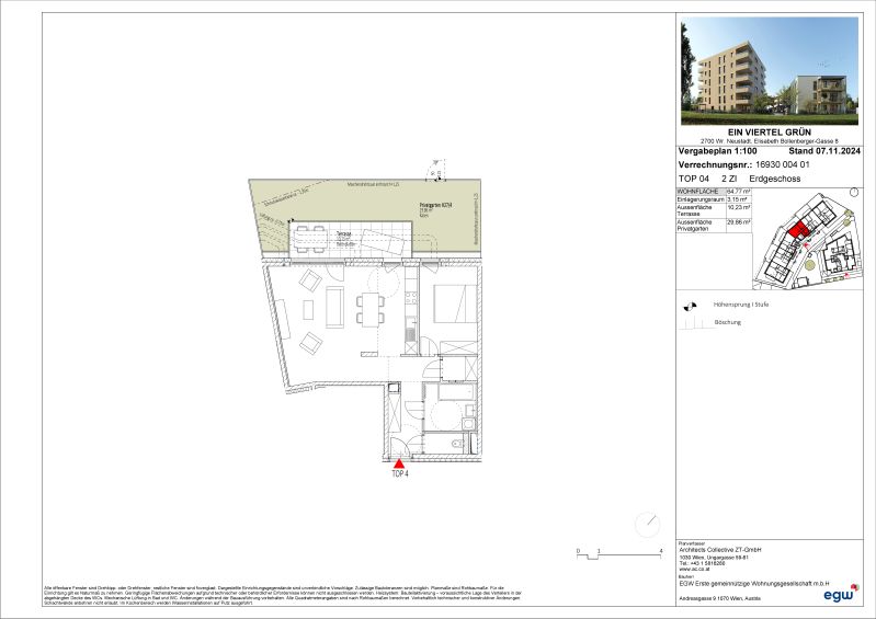 ERSTBEZUG! 2-Zimmer-Wohnung mit Terrasse und Garten, Top 4, mit Kaufoption /  / 2700&nbsp;Wiener Neustadt / Bild 14
