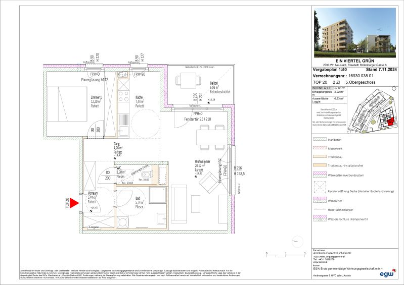 ERSTBEZUG! 2-Zimmer-Wohnung mit Balkon, Top 20 /  / 2700 Wiener Neustadt / Bild 0