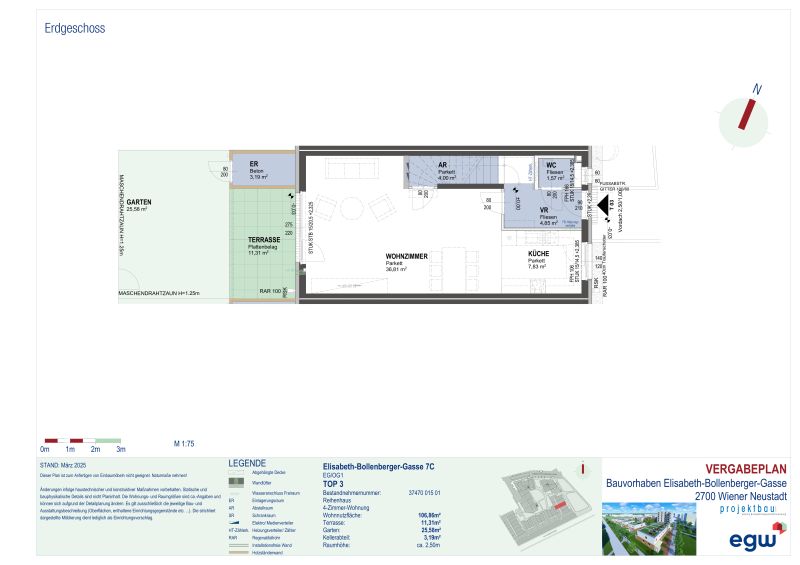 4-Zimmer-Wohnung mit Terrasse und Garten, Top 7C /  / 2700 Wiener Neustadt / Bild 6