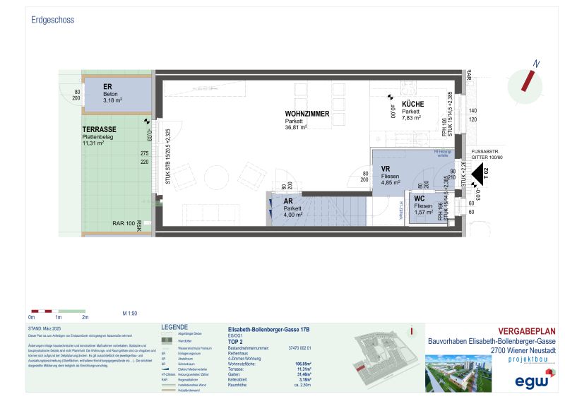 4-Zimmer-Wohnung mit Terrasse und Garten, Top 17B /  / 2700 Wiener Neustadt / Bild 4