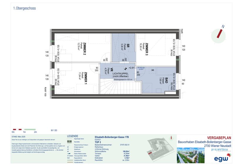 4-Zimmer-Wohnung mit Terrasse und Garten, Top 17B /  / 2700 Wiener Neustadt / Bild 5