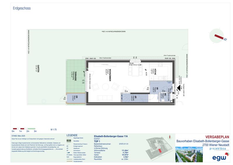 Doppelhaushlfte mit Terrasse und Garten, Top 11A /  / 2700 Wiener Neustadt / Bild 7