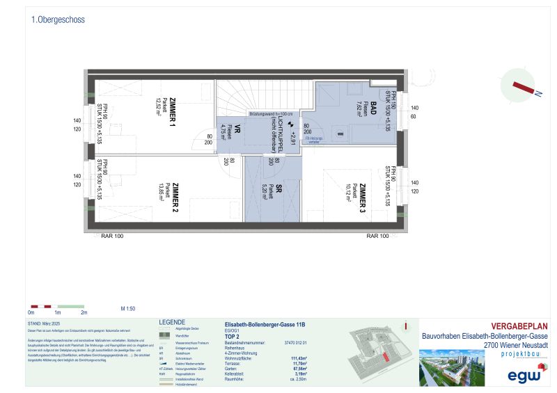 4-Zimmer-Wohnung mit Terrasse und Garten, Top 11B /  / 2700 Wiener Neustadt / Bild 2