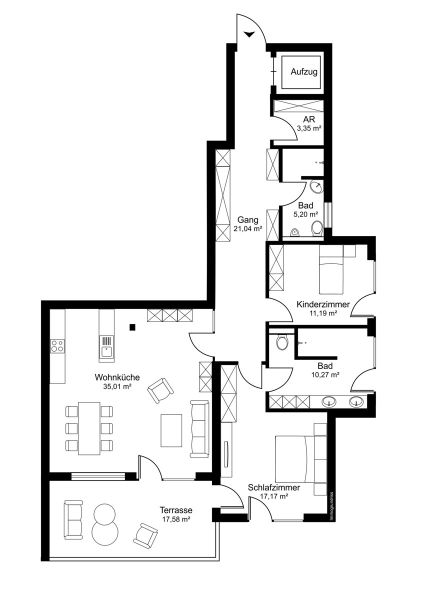 Ski & Panorama Living- Penthouse Top 7 /  / 5753 Saalbach-Hinterglemm / Bild 8