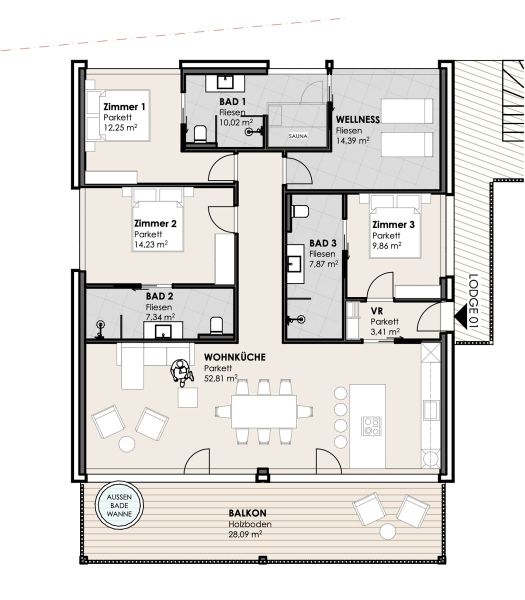 BUY-TO-LET: ZENZ LODGES- SKI IN/SKI OUT - Appartement Schlossalm /  / 5505 Mhlbach am Hochknig / Bild 9