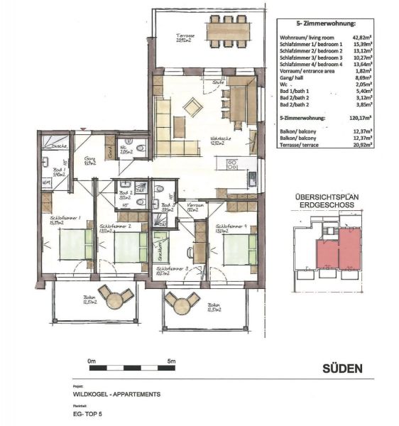 Investment 5-Zimmer-Appartement Helios am Wildkogel /  / 5741 Neukirchen am Grovenediger / Bild 8