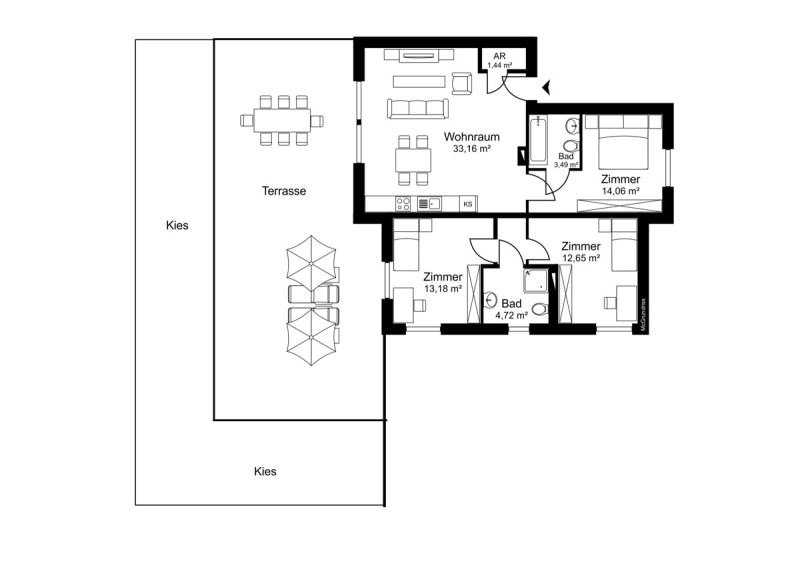 Investieren, vermieten, profitieren: Ferienwohnung in Toplage /  / 5700 Zell am See / Bild 9