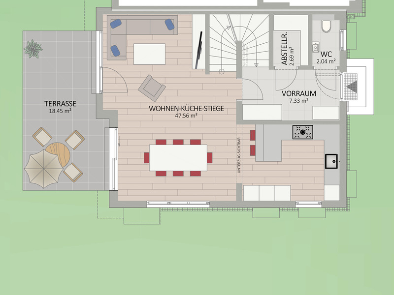 1220, Bussongasse, In Esslinger Gr�nlage nahe U2, Doppelhaus  /  / 1220&nbsp;Wien / Bild 1