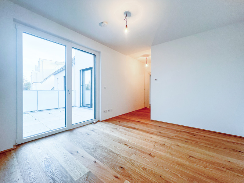 Sonnendurchflutete Wohnung mit 3-Zimmer, Balkon und Terrasse - inkl. Tischlerkche. Top Lage in Aspern /  / 1220 Wien / Bild 3