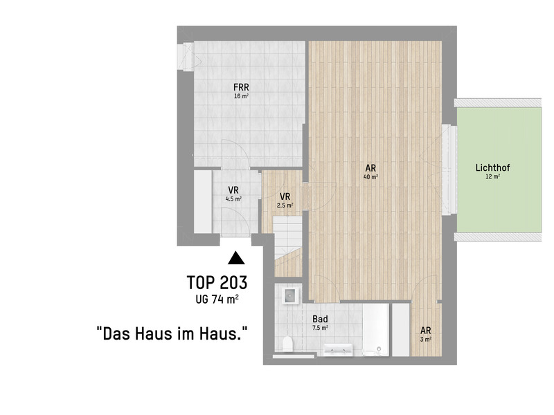 Garten-Hit in U2-Nhe. Wohnung mit top Grundriss, Terrasse und 180m Garten /  / 1220 Wien / Bild 7