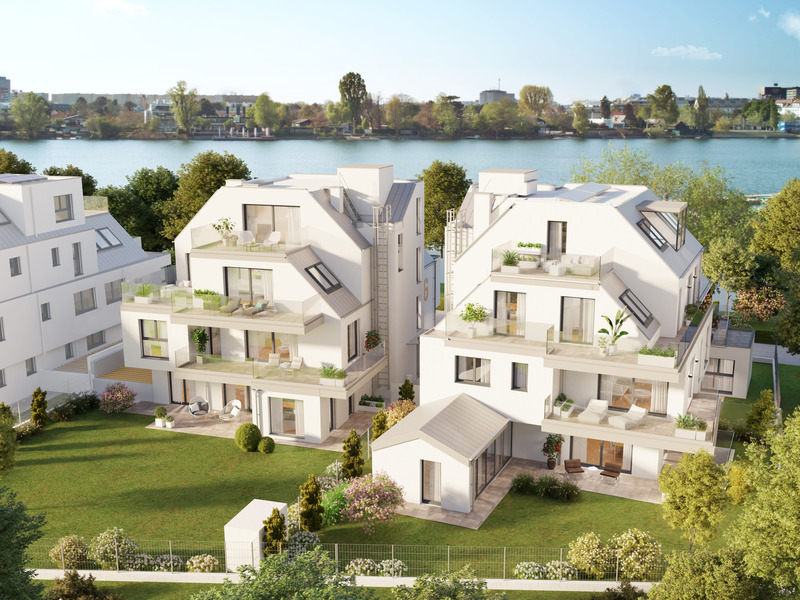 Großartig geplante 3-Zimmer Wohnung mit absoluter Premium Lage an der oberen Alten Donau