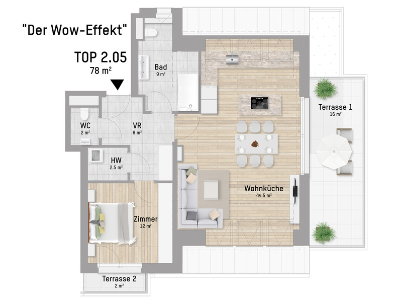 Exklusive 2-Zimmer Wohnung mit Me(hr)blick. Top Lage an der oberen Alten Donau /  / 1220 Wien / Bild 0