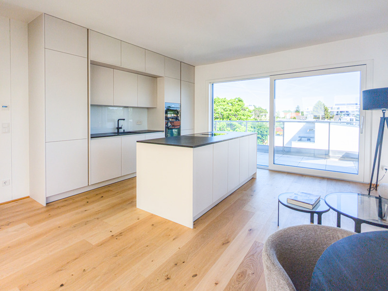 Sagenhaftes 3-Zimmer-Penthouse auf 129 m² - samt Deckenkühlung und Liftfahrt direkt in die Wohnung / / 1220 Wien / Bild 6