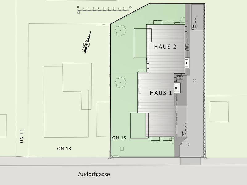 Modernes Doppelhaus zwischen Neuer Donau und Erholungsgebiet Marchfeldkanal. Ertsbezug /  / 1210 Wien / Bild 1
