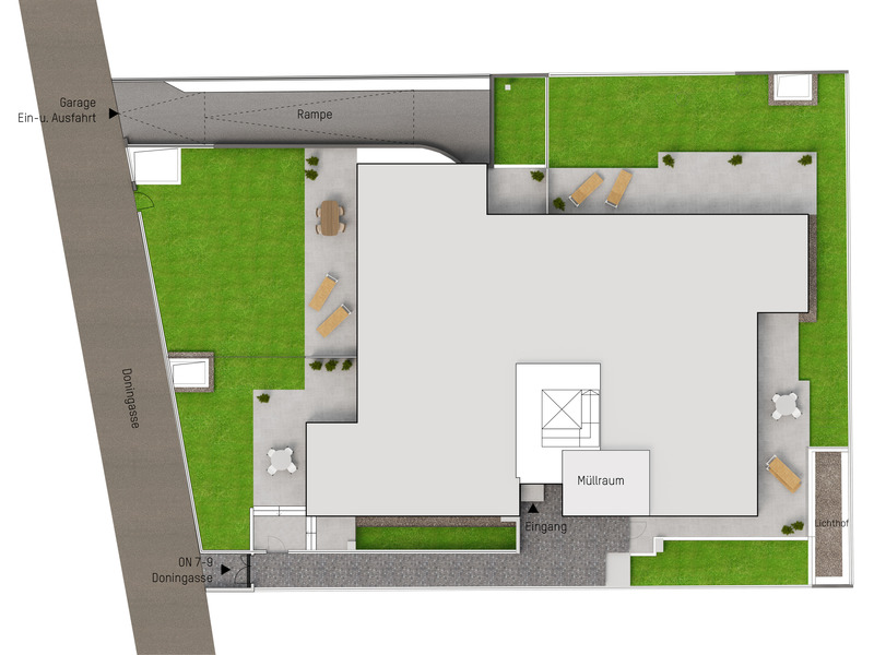 82 m Eigentumswohn(t)raum mit 3 Zimmern und 2 Terrassen. Moderne Deckenkhlung inklusive /  / 1220 Wien / Bild 3