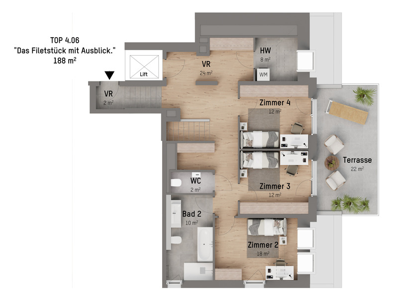 1210, Langenzersdorfer Strae, In Strebersdorf am Fue des Bisambergs, 5-Zimmer-Penthouse  /  / 1210 Wien / Bild 1