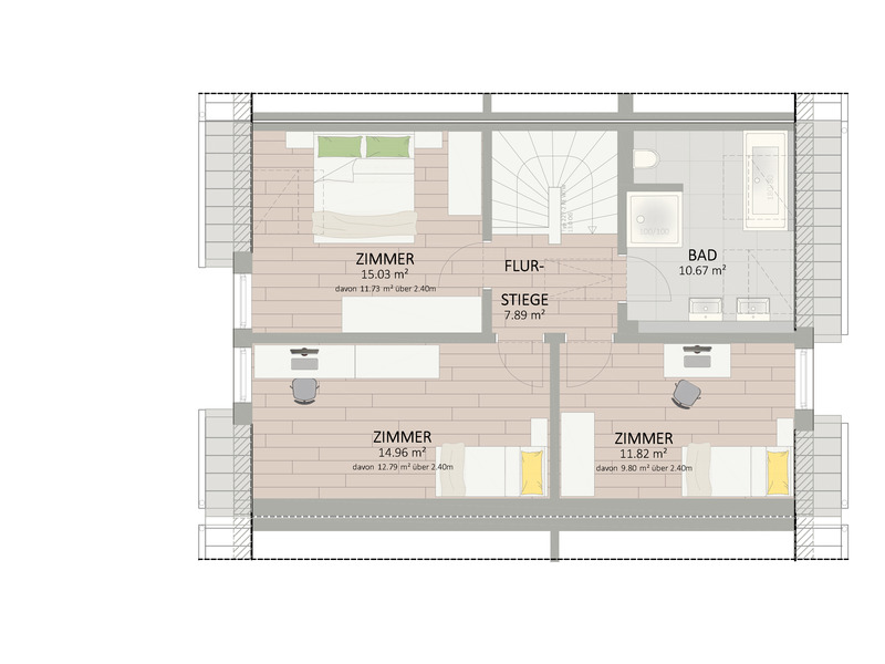 2301, Mhlleitner Strae, An der Stadtgrenze Wiens, Reihenhaus  /  / 2301 Gro-Enzersdorf / Bild 1