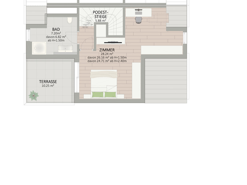1220, Florian-Berndl-Gasse, Nur 150 m Luftlinie zur unteren Alten Donau, Doppelhaus  /  / 1220 Wien / Bild 4