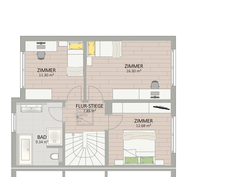 1220, Wolfsmilchgasse, Zwischen Mhlwasser und Donauspital, Doppelhaus  /  / 1220 Wien / Bild 1