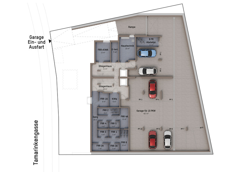1220, Tamariskengasse, Beim Mühlwasser, nur 3 Fahrradminuten zur U2, 4-Zimmer-Eigentumswohnung / / 1220 Wien / Bild 6
