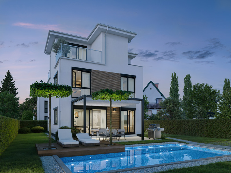 1210, Sandrockgasse, An der Alten Donau mit ihren Strandbädern, Einzelhaus 