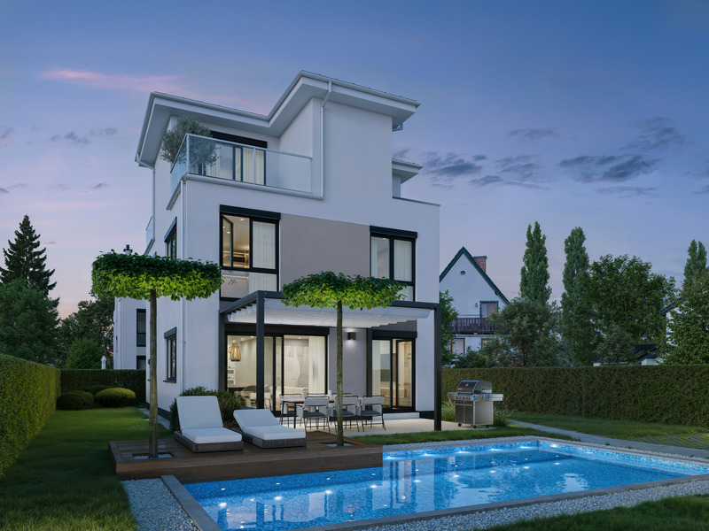 1210, Sandrockgasse, An der Alten Donau mit ihren Strandb�dern, Einzelhaus 