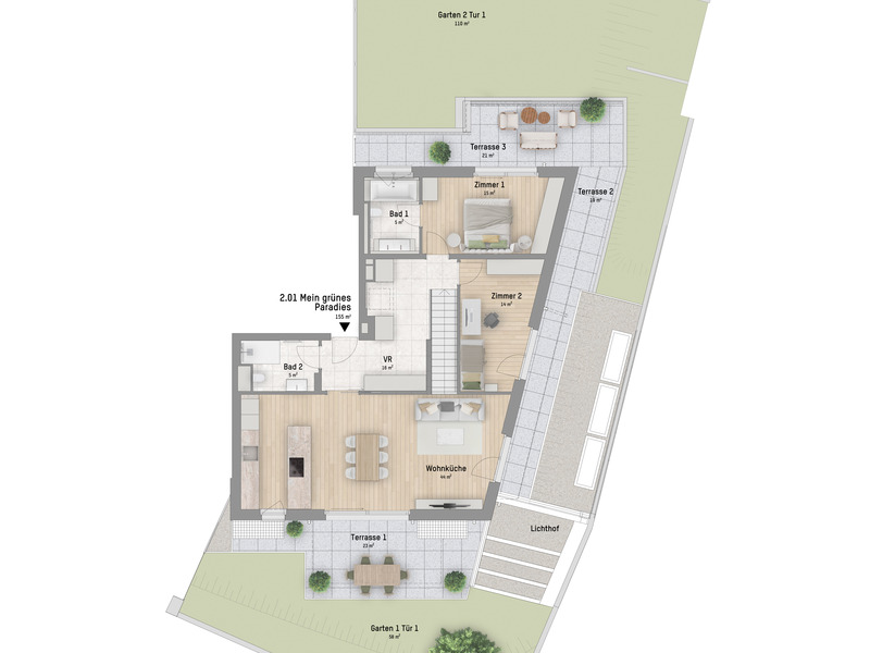 1220, Arminenstra�e, Nur 200 m zur unteren Alten Donau, 3-Zimmer-Eigentums-Maisonette  /  / 1220&nbsp;Wien / Bild 2