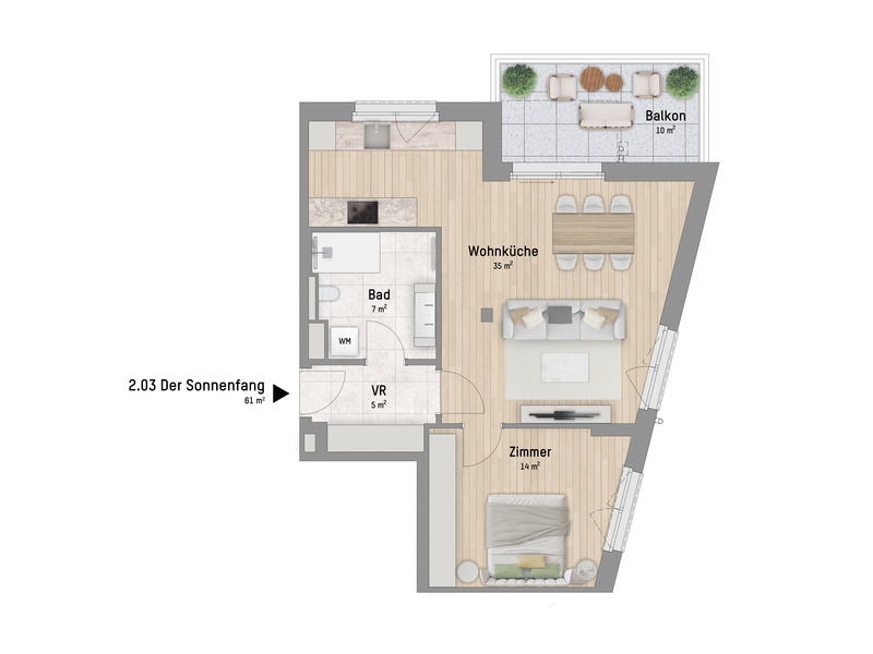 1220, Arminenstrae, Nur 200 m zur unteren Alten Donau, 2-Zimmer-Eigentumswohnung  /  / 1220 Wien / Bild 2