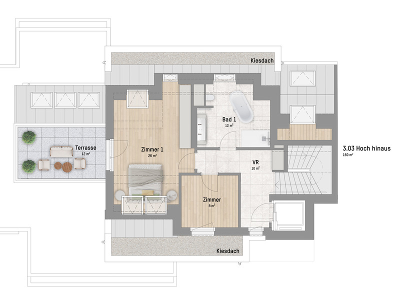 1220, Arminenstrae, Nur 200 m zur unteren Alten Donau, 5-Zimmer-Penthouse  /  / 1220 Wien / Bild 3