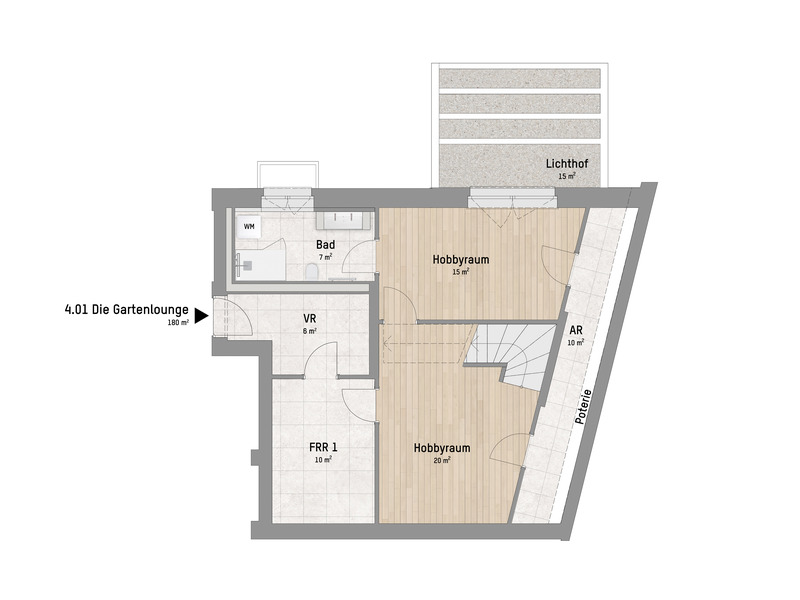 1220, Arminenstra�e, Nur 200 m zur unteren Alten Donau, 3-Zimmer-Eigentums-Maisonette  /  / 1220&nbsp;Wien / Bild 3