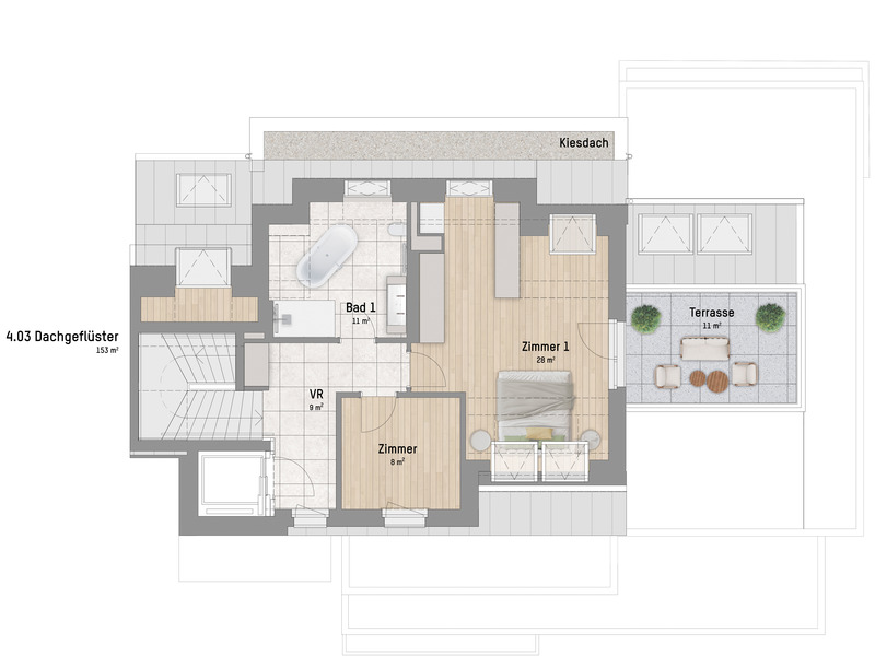 1220, Arminenstrae, Nur 200 m zur unteren Alten Donau, 5-Zimmer-Penthouse  /  / 1220 Wien / Bild 3