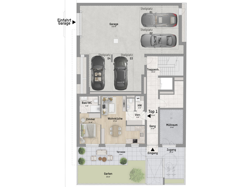 1230, Khekgasse, N�he Bahnhof Liesing, 3-Zimmer-Eigentumswohnung  /  / 1230&nbsp;Wien / Bild 4