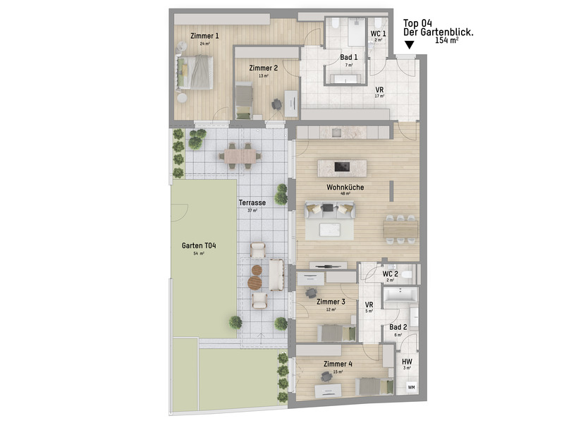 1220, Wagramer Stra�e, Beim Donau Zentrum, U1 und Alte Donau, 5-Zimmer-Eigentumswohnung  /  / 1220&nbsp;Wien / Bild 2