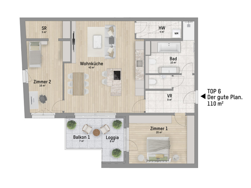 1220, Wagramer Stra�e, Beim Donau Zentrum, U1 und Alte Donau, 3-Zimmer-Eigentumswohnung  /  / 1220&nbsp;Wien / Bild 2