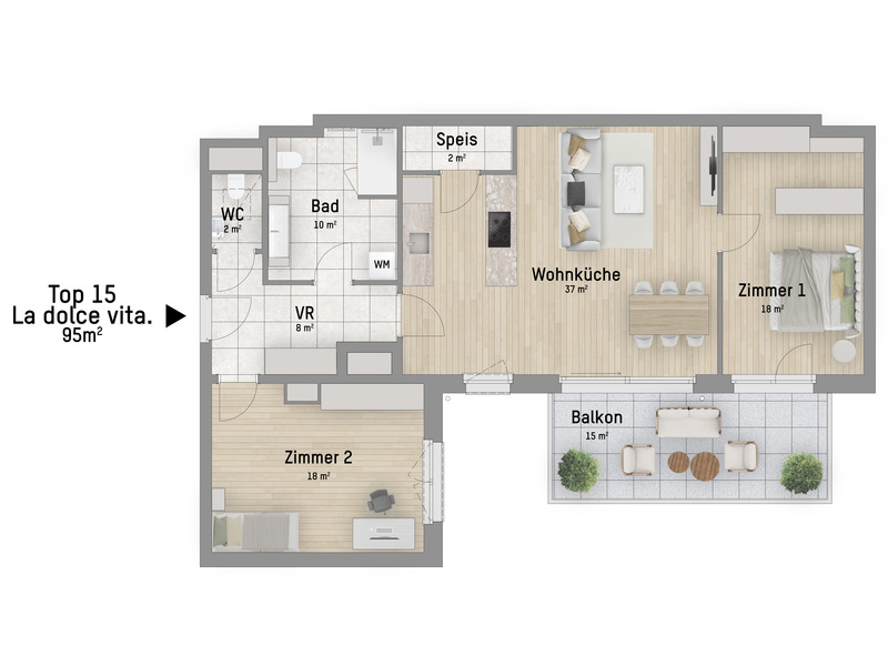 1220, Wagramer Stra�e, Beim Donau Zentrum, U1 und Alte Donau, 3-Zimmer-Eigentumswohnung  /  / 1220&nbsp;Wien / Bild 2