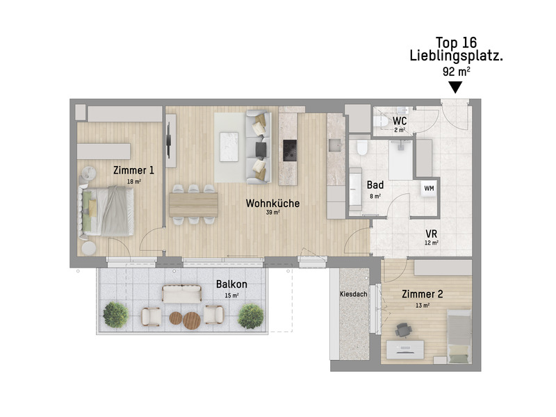 1220, Wagramer Stra�e, Beim Donau Zentrum, U1 und Alte Donau, 3-Zimmer-Eigentumswohnung  /  / 1220&nbsp;Wien / Bild 2