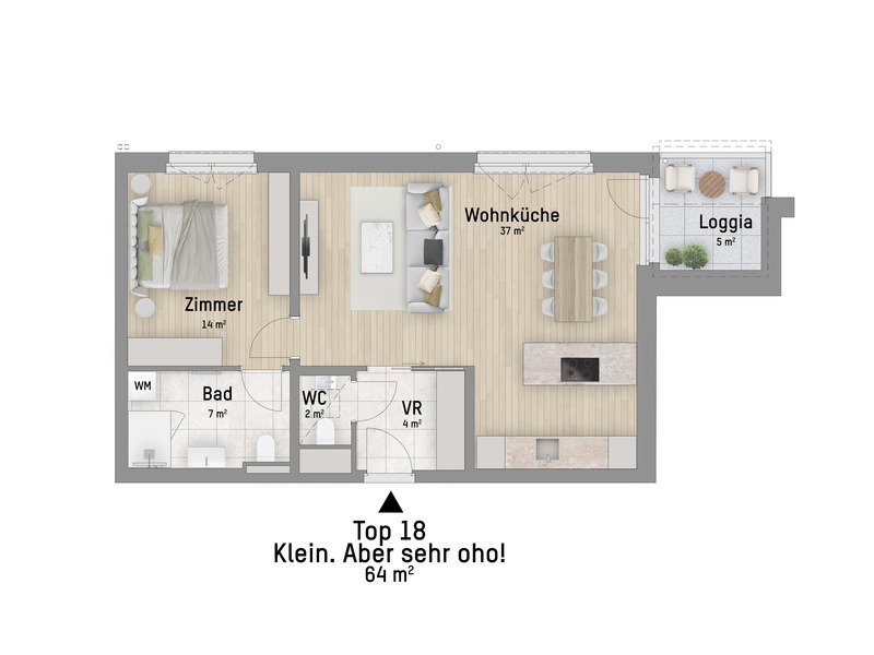 1220, Wagramer Stra�e, Beim Donau Zentrum, U1 und Alte Donau, 2-Zimmer-Eigentumswohnung  /  / 1220&nbsp;Wien / Bild 2