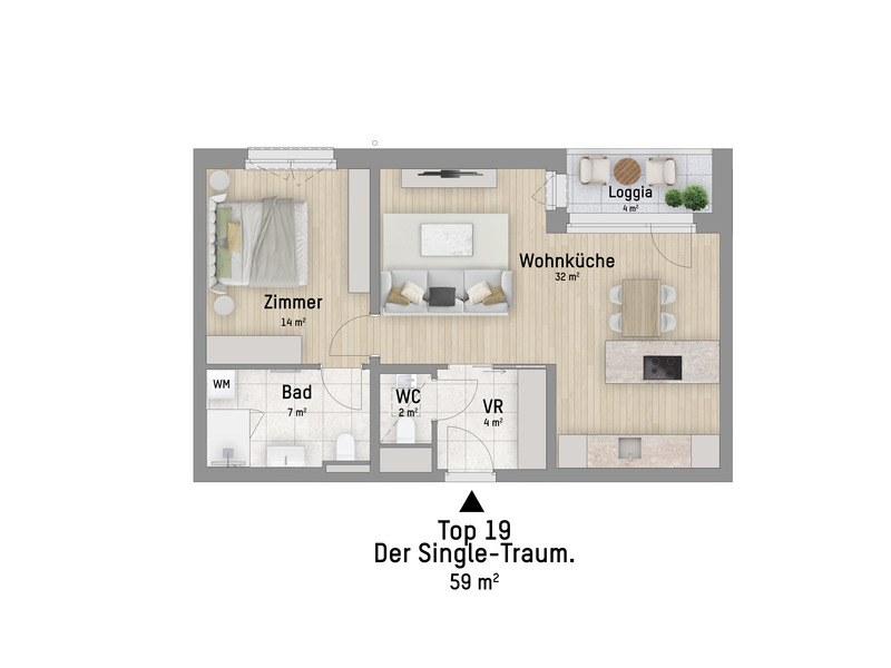 1220, Wagramer Stra�e, Beim Donau Zentrum, U1 und Alte Donau, 2-Zimmer-Eigentumswohnung  /  / 1220&nbsp;Wien / Bild 2