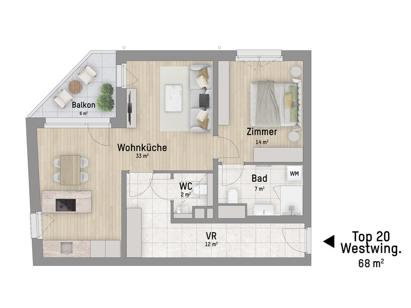 1220, Wagramer Stra�e, Beim Donau Zentrum, U1 und Alte Donau, 2-Zimmer-Eigentumswohnung  /  / 1220&nbsp;Wien / Bild 2