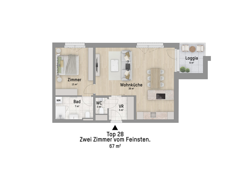 1220, Wagramer Stra�e, Beim Donau Zentrum, U1 und Alte Donau, 2-Zimmer-Eigentumswohnung  /  / 1220&nbsp;Wien / Bild 2