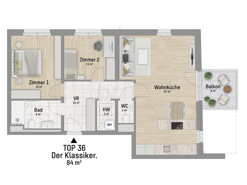 1220, Wagramer Stra�e, Beim Donau Zentrum, U1 und Alte Donau, 3-Zimmer-Eigentumswohnung  /  / 1220&nbsp;Wien / Bild 2