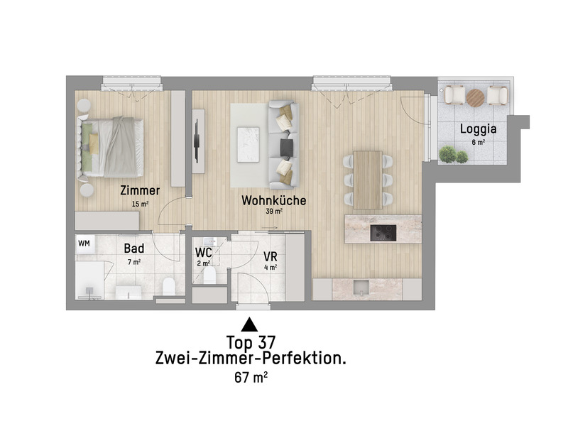 1220, Wagramer Stra�e, Beim Donau Zentrum, U1 und Alte Donau, 2-Zimmer-Eigentumswohnung  /  / 1220&nbsp;Wien / Bild 2