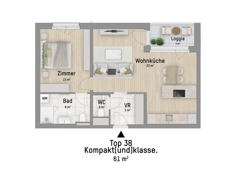1220, Wagramer Stra�e, Beim Donau Zentrum, U1 und Alte Donau, 2-Zimmer-Eigentumswohnung  /  / 1220&nbsp;Wien / Bild 2