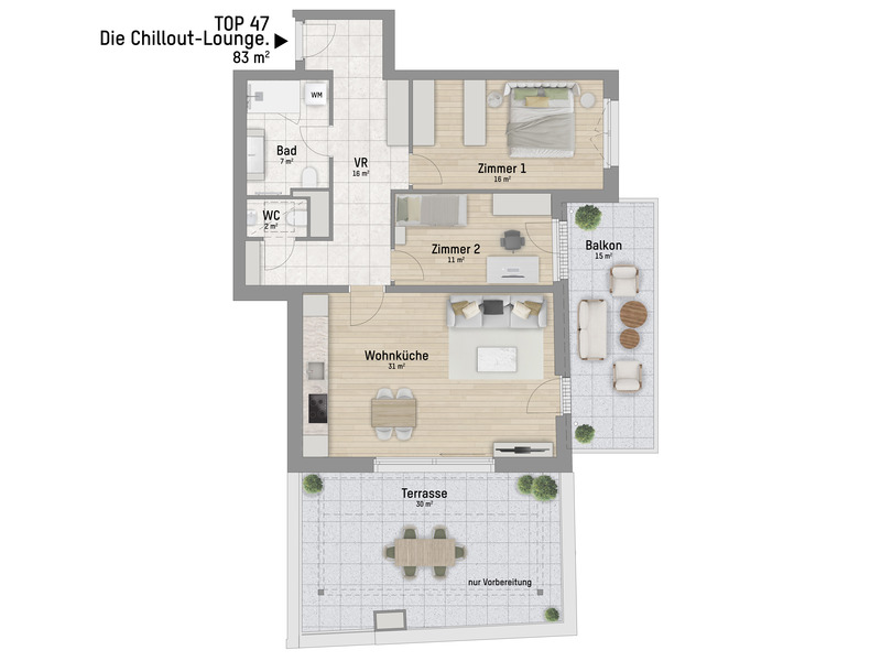 1220, Wagramer Stra�e, Beim Donau Zentrum, U1 und Alte Donau, 3-Zimmer-Eigentumswohnung  /  / 1220&nbsp;Wien / Bild 2