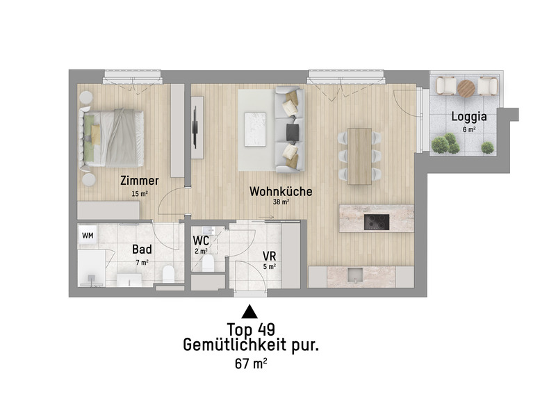 1220, Wagramer Stra�e, Beim Donau Zentrum, U1 und Alte Donau, 2-Zimmer-Eigentumswohnung  /  / 1220&nbsp;Wien / Bild 2