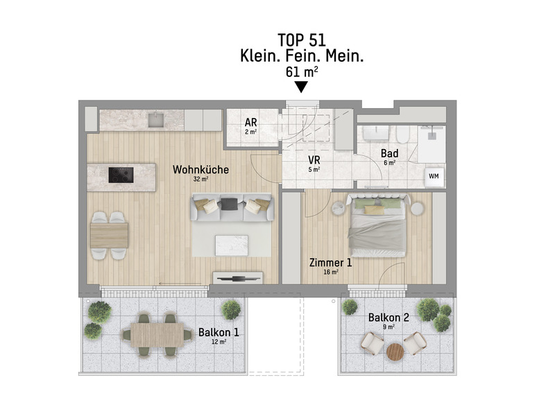 1220, Wagramer Stra�e, Beim Donau Zentrum, U1 und Alte Donau, 2-Zimmer-Eigentumswohnung  /  / 1220&nbsp;Wien / Bild 2