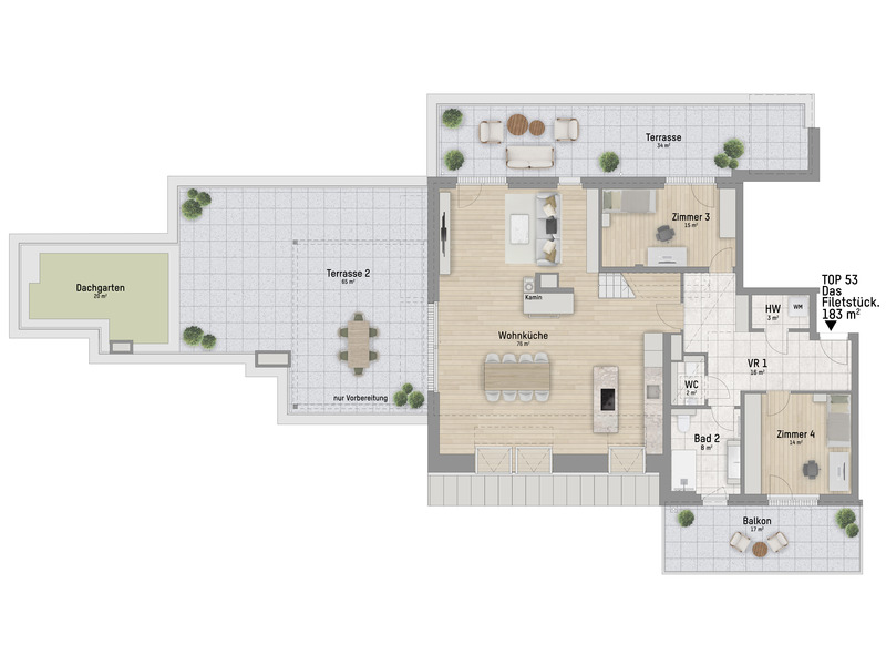 1220, Wagramer Stra�e, Beim Donau Zentrum, U1 und Alte Donau, 5-Zimmer-Eigentumswohnung  /  / 1220&nbsp;Wien / Bild 2