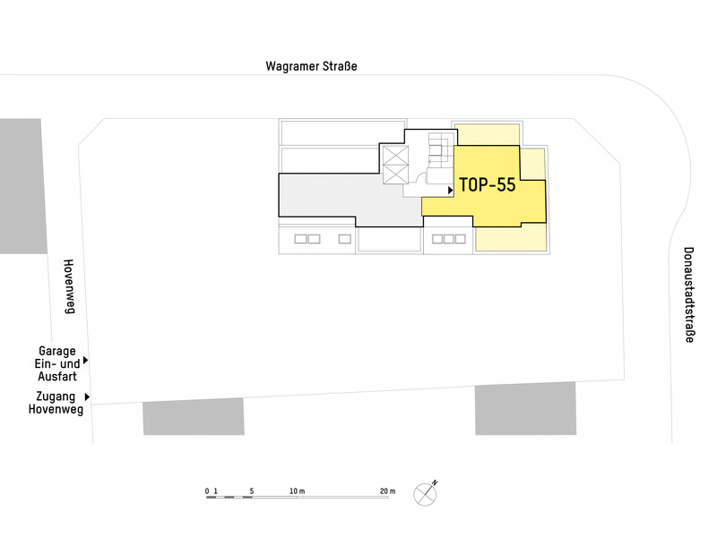 1220, Wagramer Stra�e, Beim Donau Zentrum, U1 und Alte Donau, 2-Zimmer-Penthouse  /  / 1220&nbsp;Wien / Bild 4