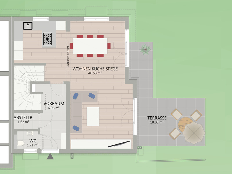 1220, Schlachthammerstra�e, In 5  Fahrradminuten bei der U2, Doppelhaus  /  / 1220&nbsp;Wien / Bild 1